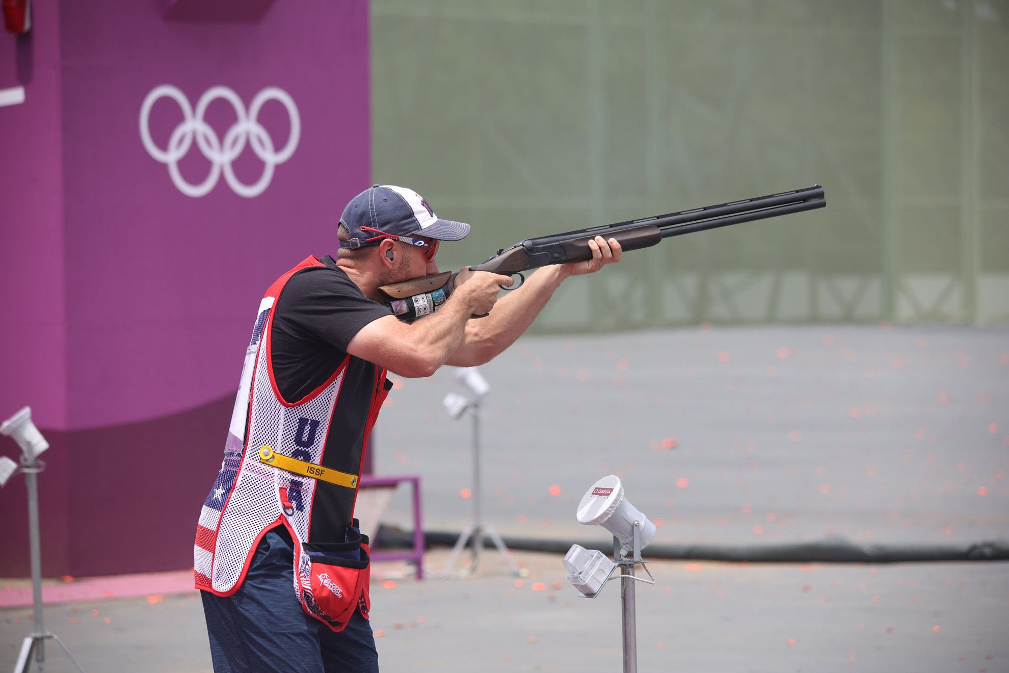 Vincent Hancock of Team USA wins gold in skeet at the 2020 Summer Olympic Games 